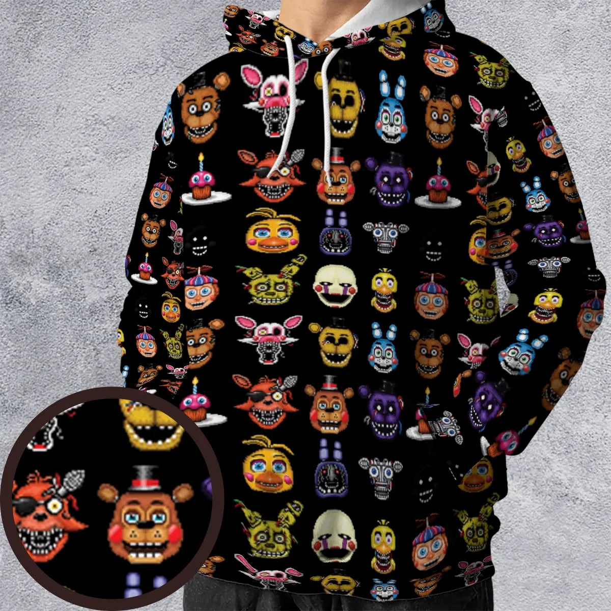 Five Nights At Freddys World All-over Print Hoodie