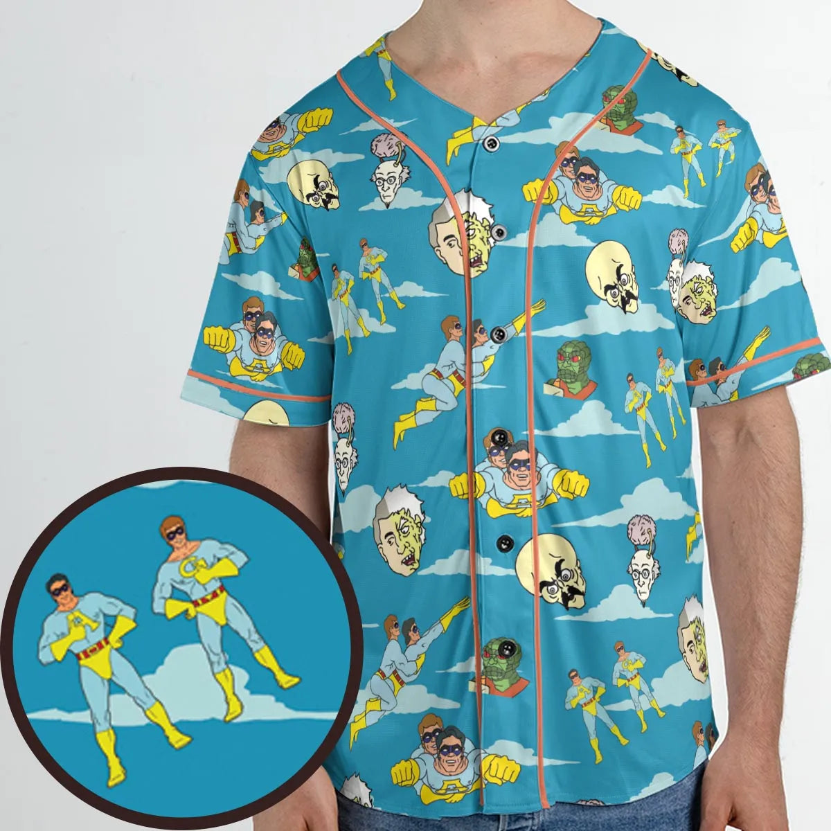 The Ambiguously Gay Duo Characters Patterns Unisex Baseball Jersey