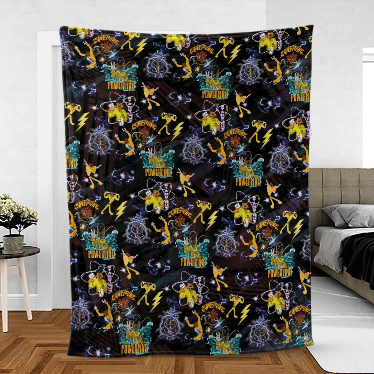 Powerline Concert A Goofy Movie Fleece Blanket