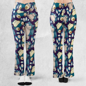 Snorlax Pokemon Flare Leggings