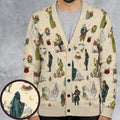 A Christmas Carol Characters Pattern Cardigan