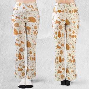 Gingerbread Christmas Star Wars Flare Leggings