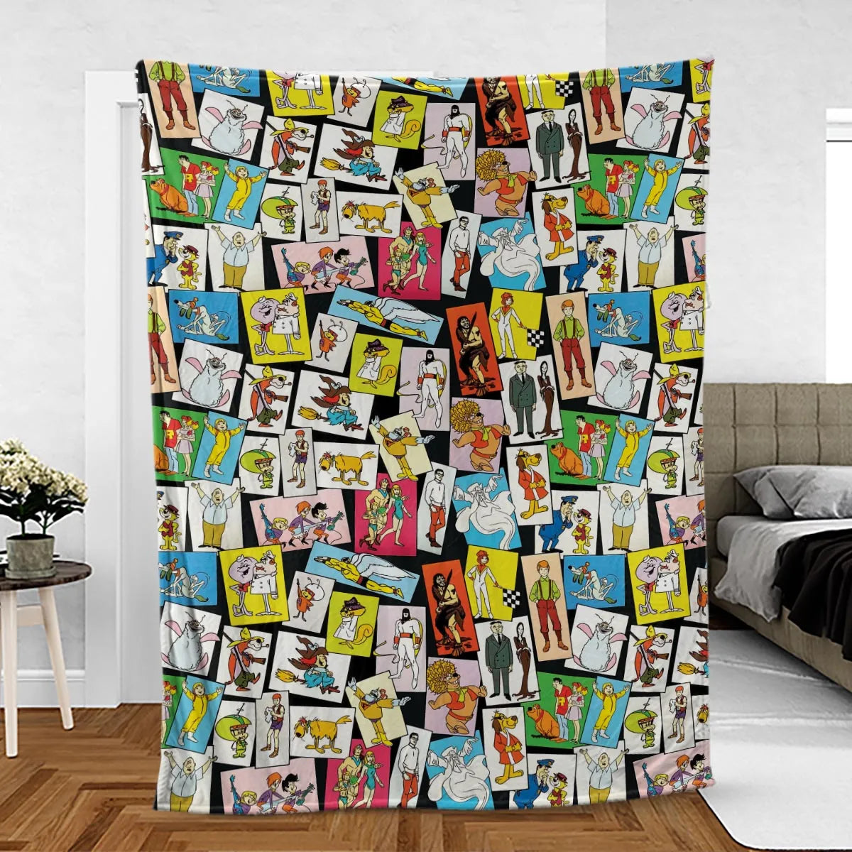 Back To The Day Old Cartoon Shows Fleece Blanket