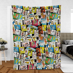 Back To The Day Old Cartoon Shows Fleece Blanket