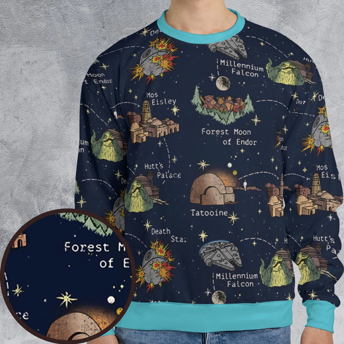 Points of Interest Star Wars All-over Print Sweatshirt