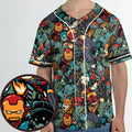 Marvelous Chibi Characters Pattern Unisex Baseball Jersey