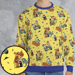 Moose And Squirrel The Adventures of Rocky and Bullwinkle All-over Print Sweatshirt