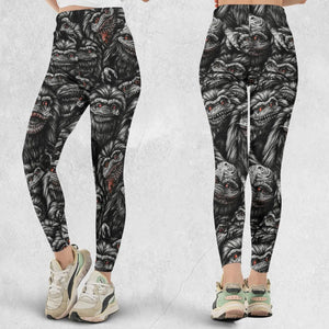 Critters Pattern Halloween Legging