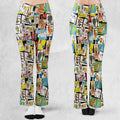 Back To The Day Old Cartoon Shows Flare Leggings