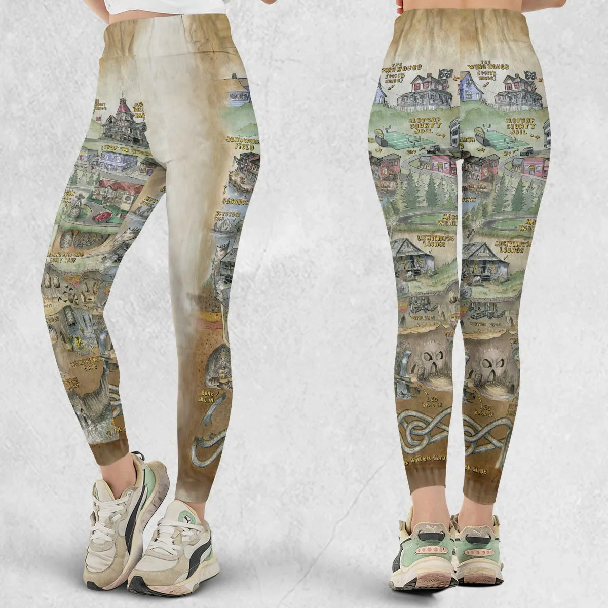 The Goonies Adventure Map Legging