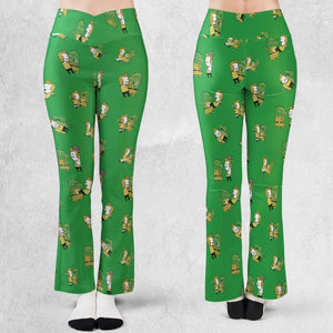 Kirk-Fu With Gorn Star Trek Flare Leggings