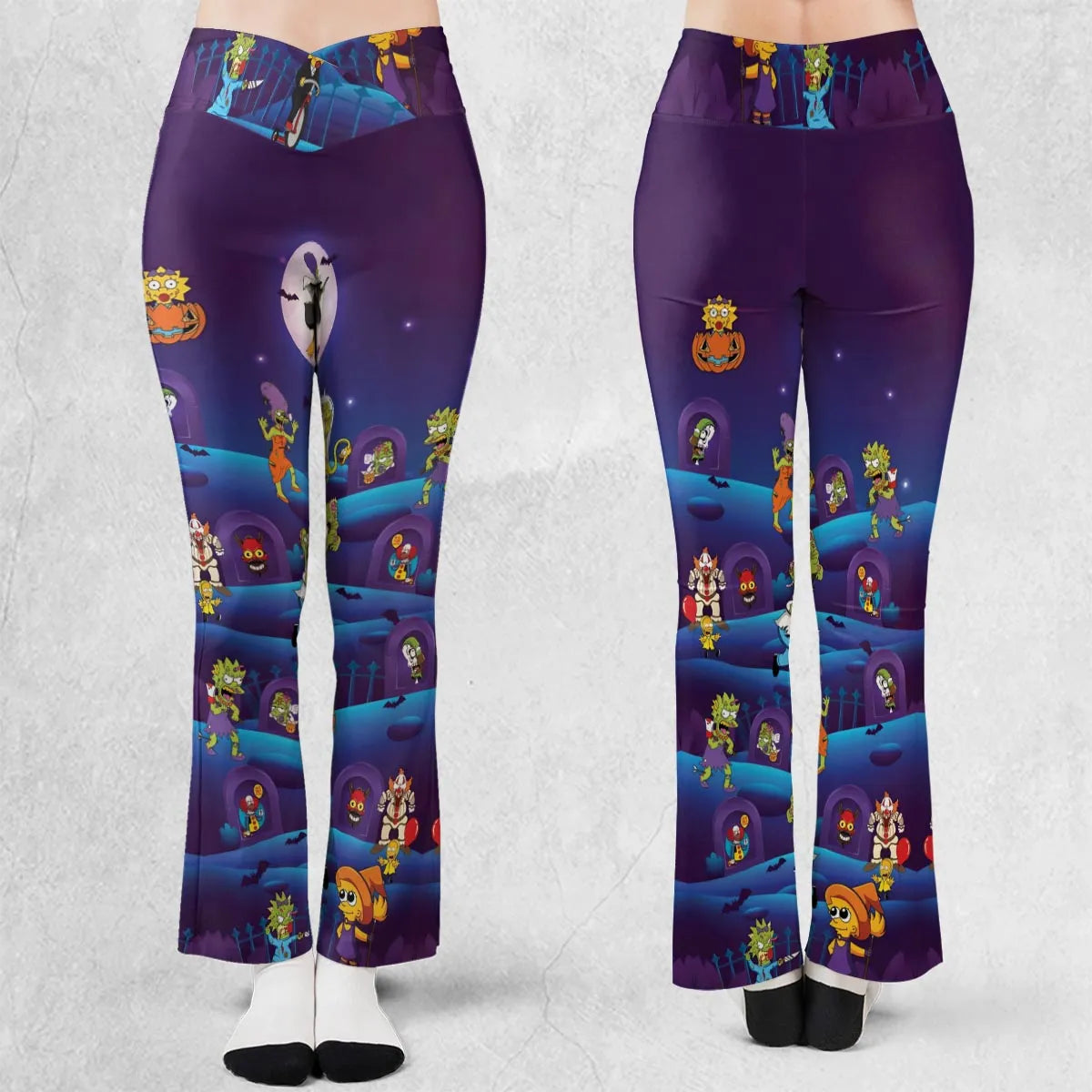 Horror Night The Simpsons Flare Leggings