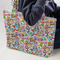 Tiki Room With Orange Bird Large Tote Bag