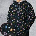 Axolotls Of The World Pattern All-over Print Hoodie