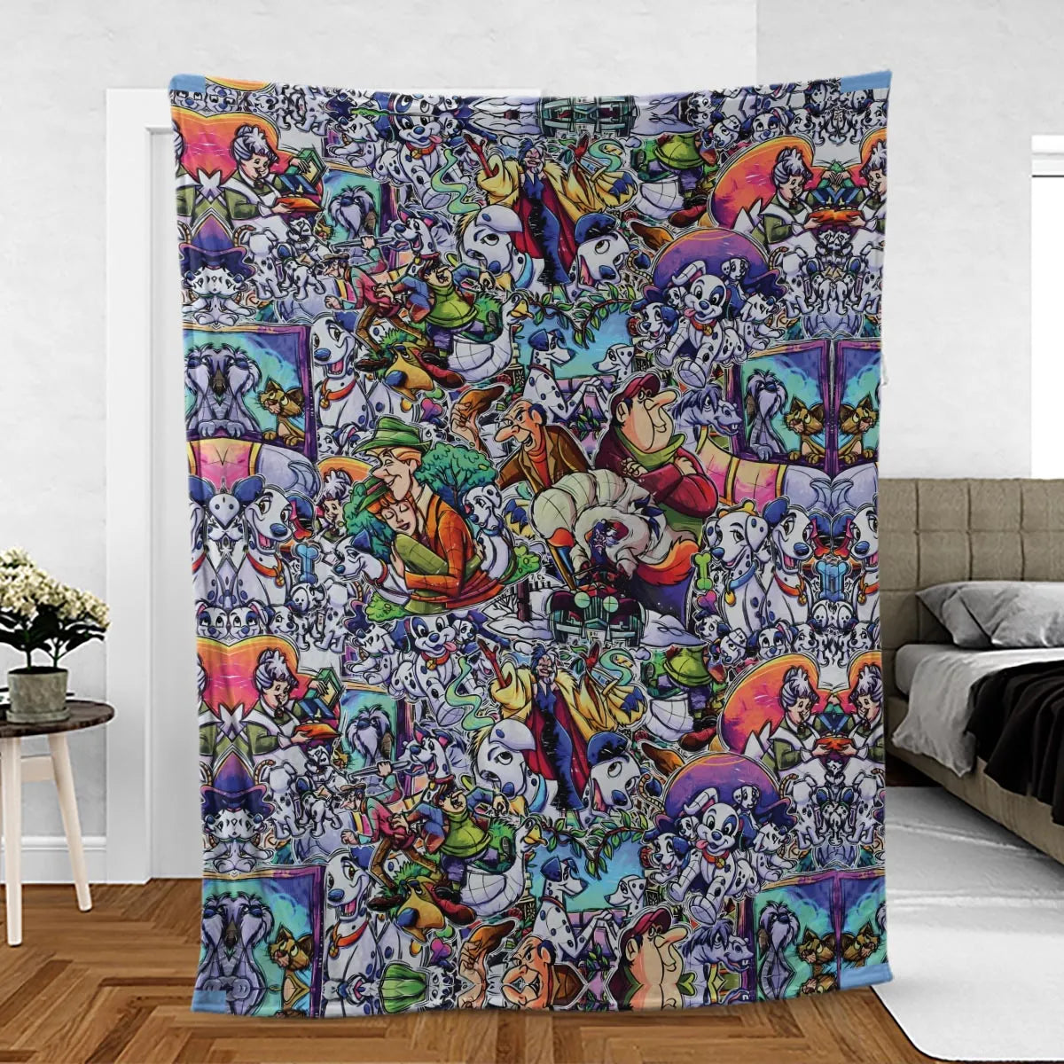 101 Dalmatians Main 90s Fleece Blanket