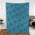 Animated Attitude Duckman Fleece Blanket