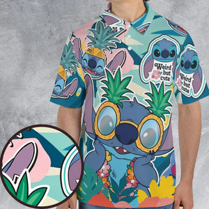 Weird But Cute Stitch AOP Men/Women Polo Shirt