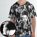 Horror Ladies Slay Collage Classic Horror Movies Unisex Baseball Jersey