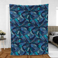 Stained Glass Monster RPG Fleece Blanket