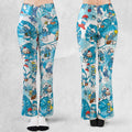 The Smurfs Pattern Flare Leggings