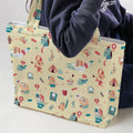 Ren and Stimpy Pattern Large Tote Bag