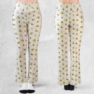 Final Fantasy Sleeping Creatures Pattern Flare Leggings
