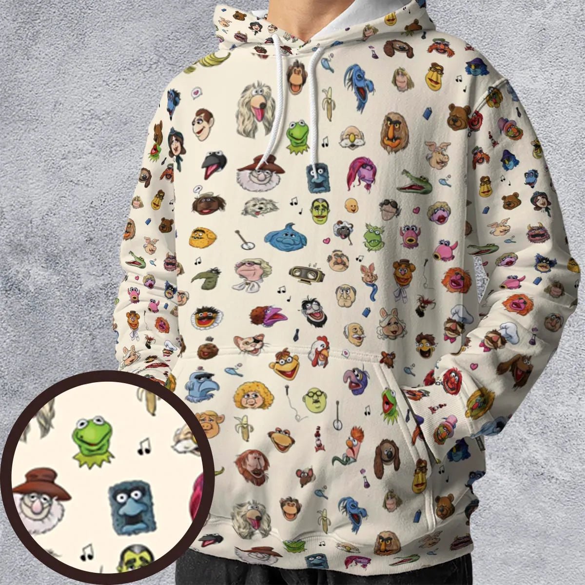 The Muppets Characters All-over Print Hoodie