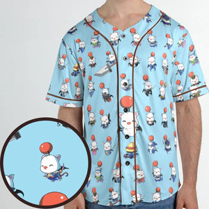 Cute Moogle Final Fantasy Unisex Baseball Jersey