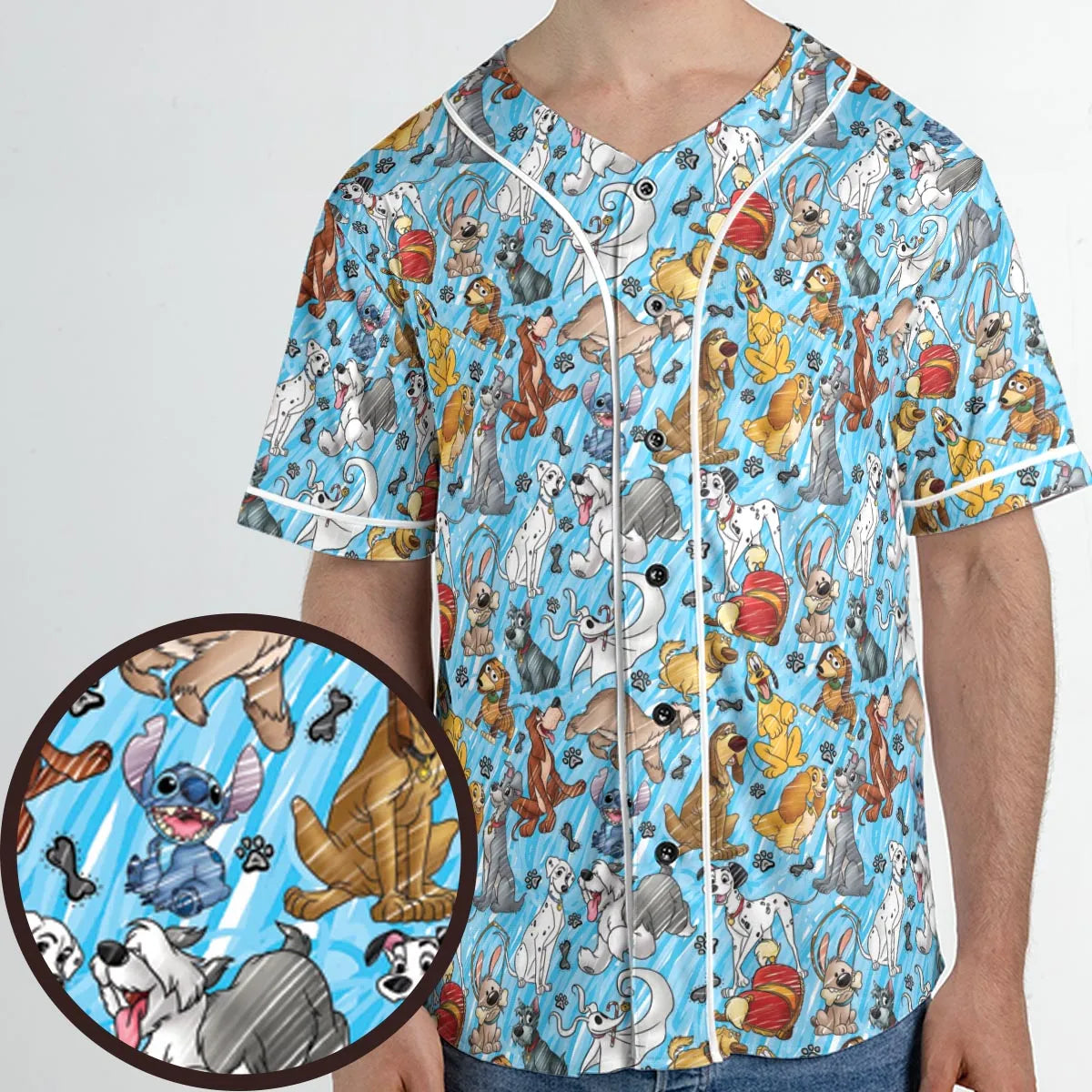 Animation Dogs Unisex Baseball Jersey