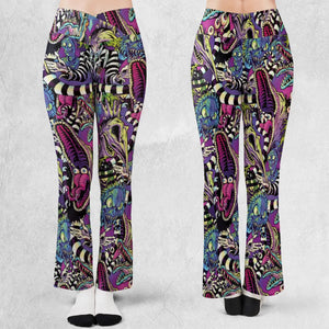Stay Spooky Beetlejuice Flare Leggings