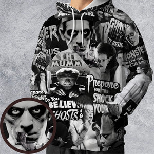 Universal Monsters Pattern All-over Print Hoodie