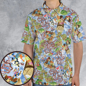 Magic Kingdom Splash Mountain AOP Men/Women Polo Shirt