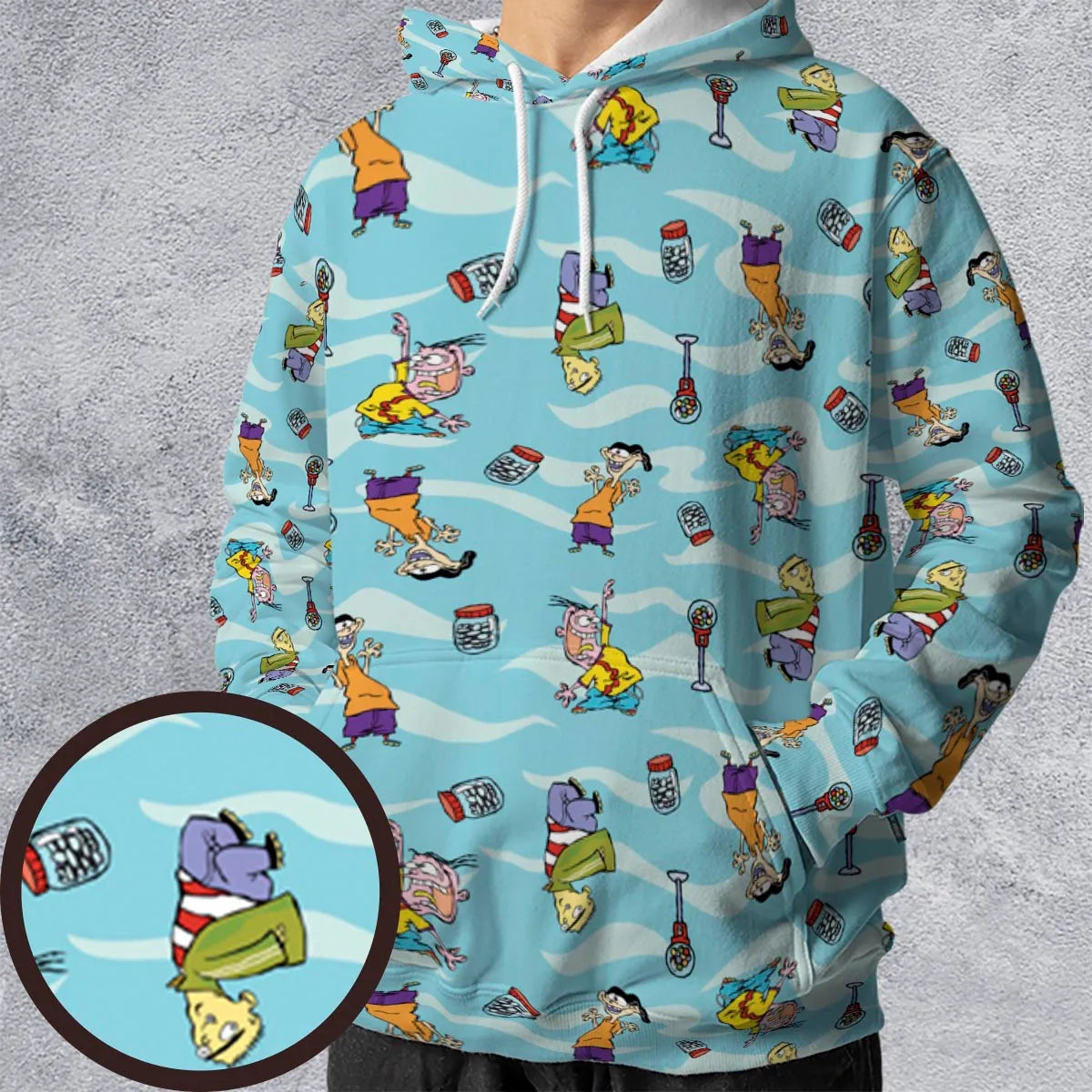 Quick Tips Regarding Ed, Edd, n Eddy Pattern All-over Print Hoodie