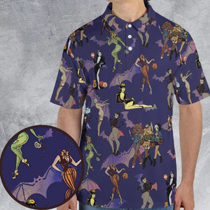 Horror Pin Up Girls AOP Men/Women Polo Shirt