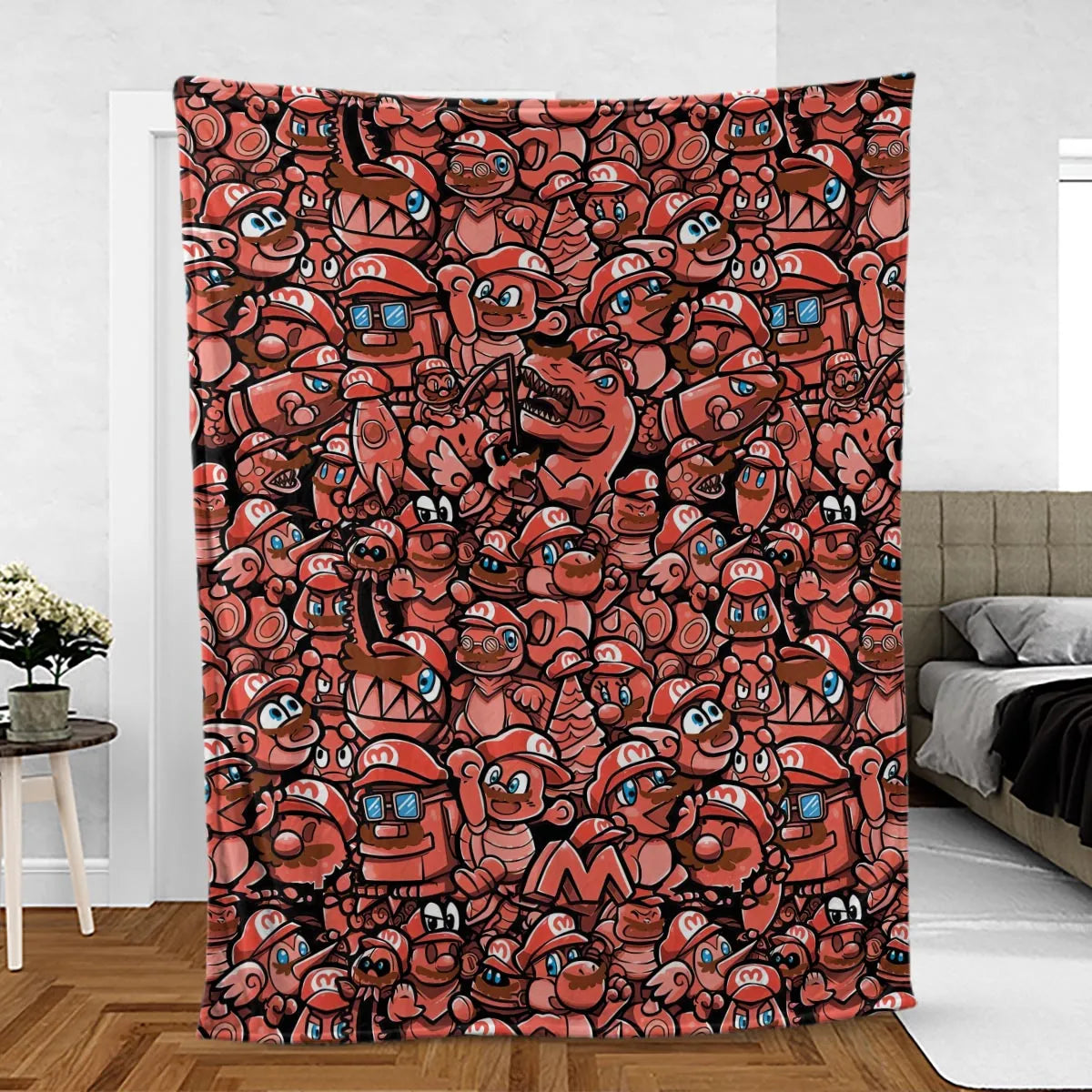 Cappy Party Mario Odyssey Super Mario Fleece Blanket