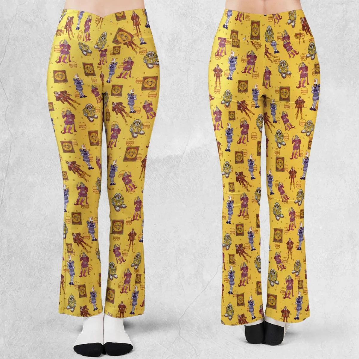 Vintage Burger King Commercial 1980 Flare Leggings