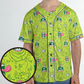 Funny Face Expression Slimer Ghostbusters Unisex Baseball Jersey