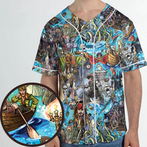 Travel And Fight Pirates of the Caribbean Unisex Baseball Jersey