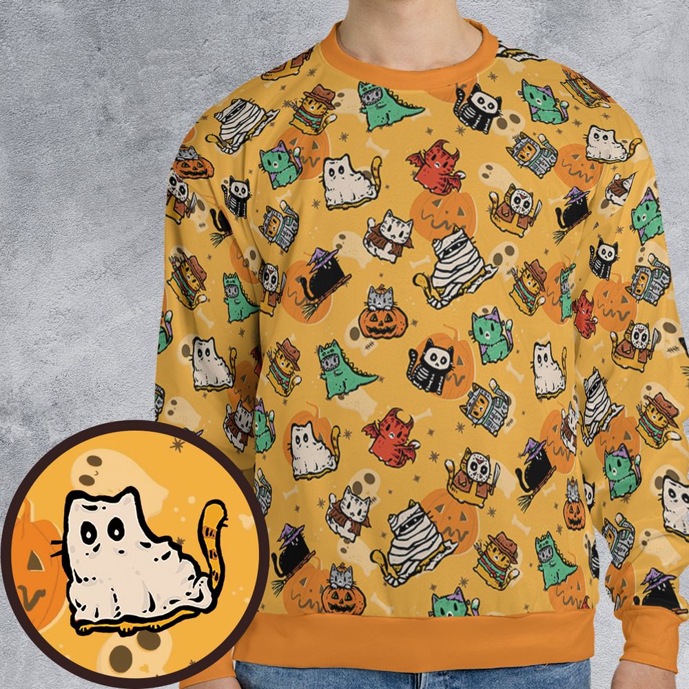 All-over Print Sweatshirt - 9BY7H75E -  - 1