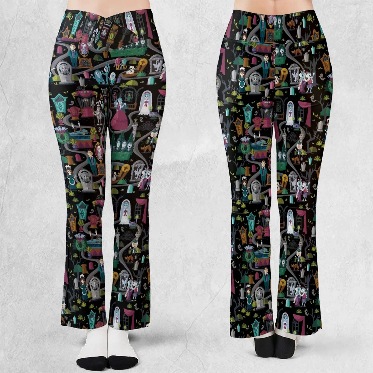 Haunted Mansion Map Flare Leggings