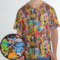 Old Cartoon Characters Unisex Baseball Jersey