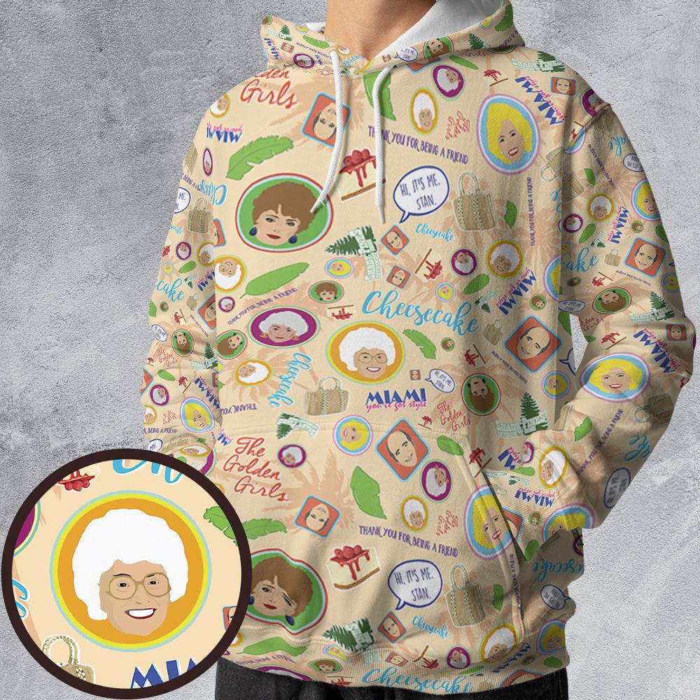 All-over Print Hoodie - 9KCWGQMN -  - 1