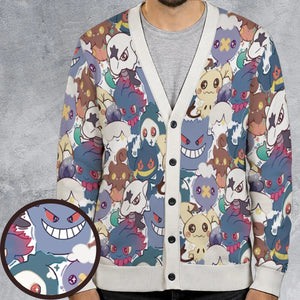Ghost Friends Pokemon Cardigan