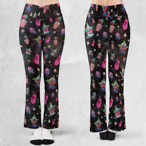 Space Horror Movie Killer Klowns Outer Flare Leggings