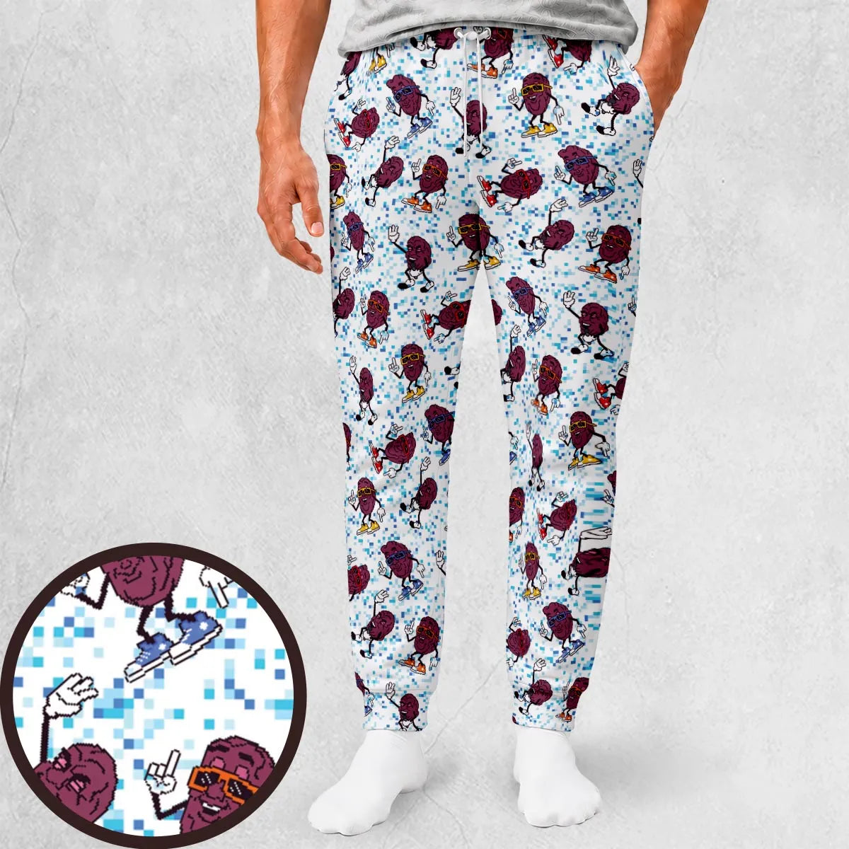 California Pixel Raisins Sweatpants