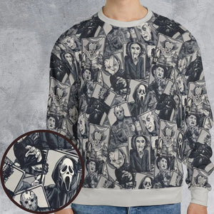Halloween Horror Villains All-over Print Sweatshirt