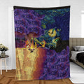 Pokemon Starry Night Campfire Fleece Blanket