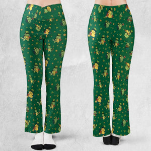 Happy St. Patrick day Pokemon Green Flare Leggings