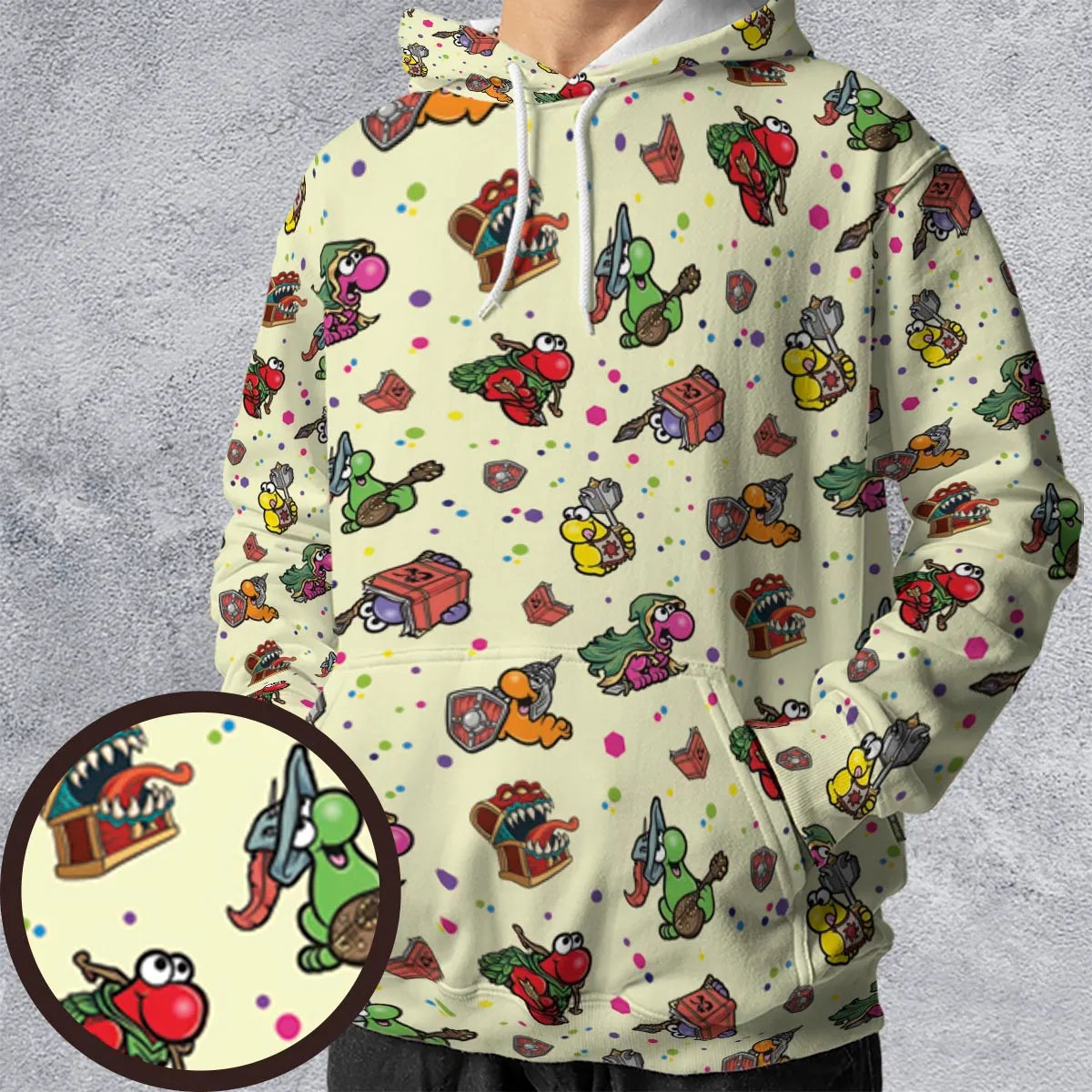 Nerd Candy DnD All-over Print Hoodie