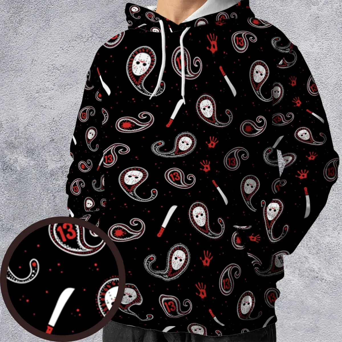 Jason Voorhees Friday The 13th Pattern All-over Print Hoodie